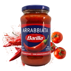Barilla Arrabbiata Sos Pomidorowy z Ostrą Papryką Chili do Makaronu 400 g - pikantny smak Włoch